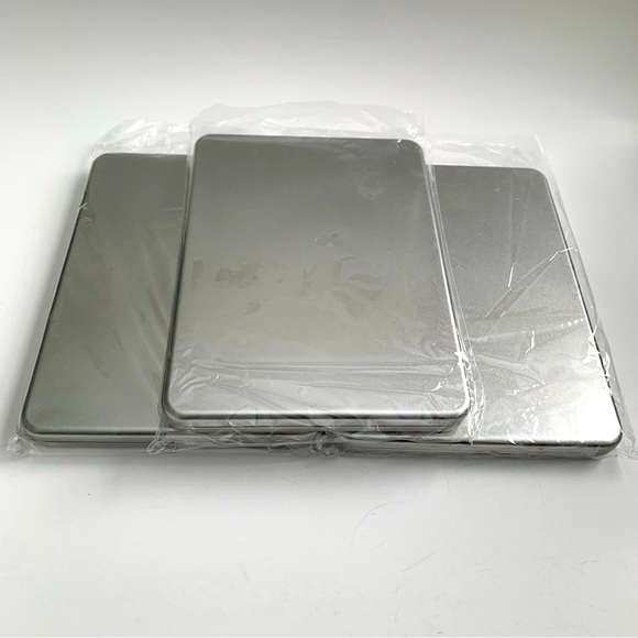 NEW Metal Hinged Organizing Tin Storage Boxes with Notepad - Picture 1 of 8